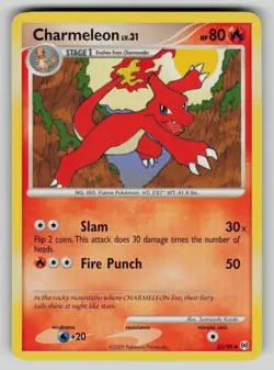 Charmeleon 35/99 Uncommon Arceus Pokemon LP - Image 1