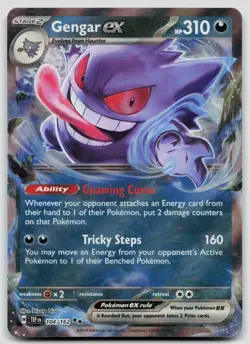 Gengar ex 104/162 Temporal Forces Pokemon NM - Image 1