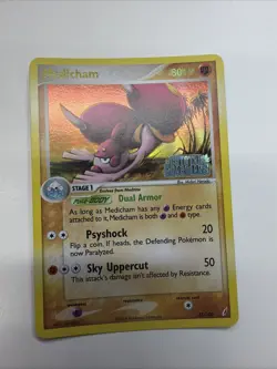 Medicham 25/100 Pokemon Crystal Guardians Reverse Holo NM (b) - Image 1