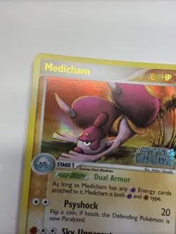 Medicham 25/100 Pokemon Crystal Guardians Reverse Holo NM (b) - Image 4