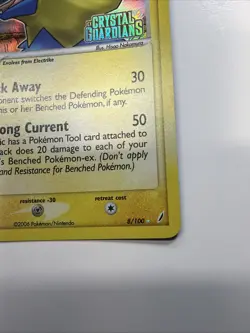 Pokemon TCG Manectric EX Crystal Guardians 8/100 Reverse Holo Holo Rare NM - Image 3