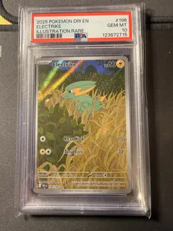Pokemon Electrike Illustration Rare Holo Sv10: Destined Rivals PSA 10 196/182 - Image 2