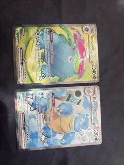 Pokemon TCG SV Venusaur and Blastoise EX 151 - Image 1
