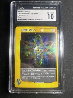 Rainbow energy (Japanese) - GEM MINT CGC 10 - Pokemon VS Series 2001 (swirl) - Image 1