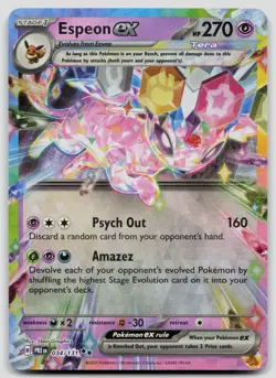 Espeon ex 034/131 Prismatic Evolutions Pokemon NM - Image 1