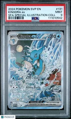 2024 Pokemon -SV Black Star Promo Kingdra Ex Special Illustration Coll PSA 9 - Image 1