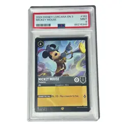 2024 Disney Lorcana EN 3 Mickey Mouse Trumpeter #182 Legendary PSA 9 MINT - Image 1