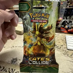 Pokemon XY—Fates Collide Booster Pack 10 Cards English Lucario Trading Card Game - Image 1