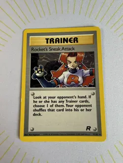 Rocket's Sneak Attack 72/82 Non Holo Rare Trainer Pokemon Card LP ✨ - Image 2