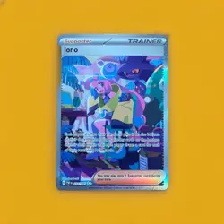 Pokemon Iono Full Art Trainer Holo 237/091 SV: Paldean Fates Card - Image 1