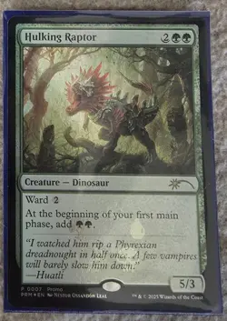 MTG Hulking Raptor #7 Promo Card - Image 1