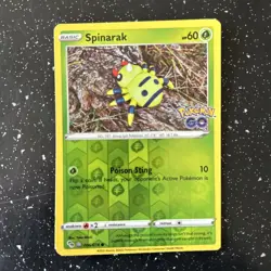 Pokemon Spinarak Card 006/078 Unpeeled Ditto Reverse Holo TCG Pokemon Go - Image 1