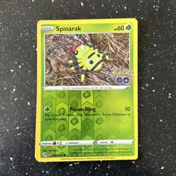 Pokemon Spinarak Card 006/078 Unpeeled Ditto Reverse Holo TCG Pokemon Go - Image 2
