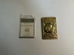 Jigglypuff Pokemon 23K Gold Plated Trading Card 1999 Burger King w/ COA - Image 1