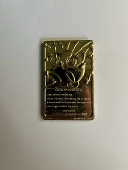 Jigglypuff Pokemon 23K Gold Plated Trading Card 1999 Burger King w/ COA - Image 4