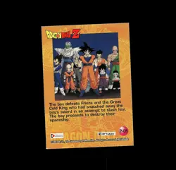 Dragon Ball z TRUNK FOIL RARE VINTAGE p-08 promo 2001 card - Image 2