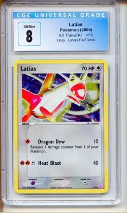 Pokemon 2004 EX Trainer Kit Holo 4/10 Latias CGC 8 NM Mint+ Graded Card - Image 1