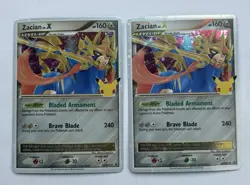 2X Pokemon TCG Zacian LVX SWSH135 SWSH Black Star Promos Holo LP - Image 1