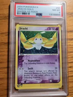 Pokemon Card 2024 Jirachi Holo Magma Vs Aqua Psa 8 English - Image 1