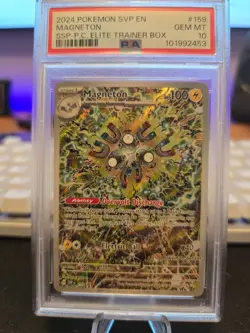 Magneton 159 Surging Sparks Pokemon Center ETB Exclusive Promo PSA 10 GEM MINT - Image 1