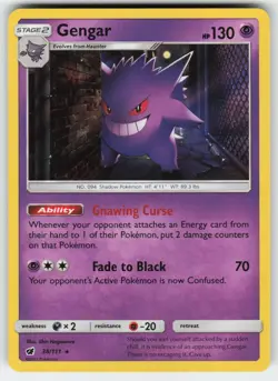 Gengar 38/111 Holo Rare Crimson Invasion Pokemon Near Mint - Image 1