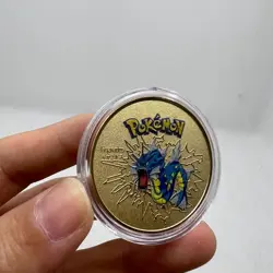 8PCS Gold For Kid Pikachuu Pokemon Commemorative Coin Collective Anime Medal - Image 3