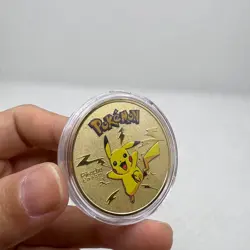 8PCS Gold For Kid Pikachuu Pokemon Commemorative Coin Collective Anime Medal - Image 5