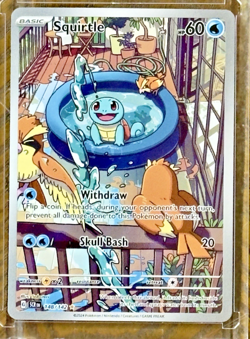 Pokemon Squirtle Stellar Crown 148/142 Full Illustration Rare - Image 3