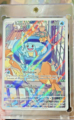 Pokemon Squirtle Stellar Crown 148/142 Full Illustration Rare - Image 4