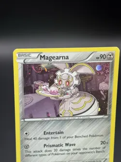 Pokemon TCG Magearna XY165 Black Star Promo Cosmos Holo LP Nice Swirl! - Image 2