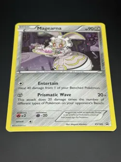 Pokemon TCG Magearna XY165 Black Star Promo Cosmos Holo LP Nice Swirl! - Image 4