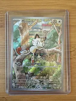 Meowth 🔥 Pokemon Phantasmal Flames 106/094 Illustration Rare - NM! - Image 1