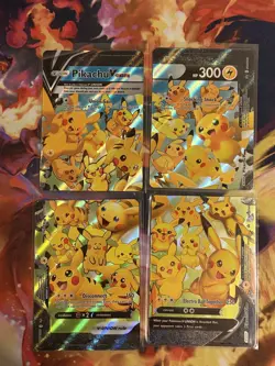 Pokemon Pikachu V-Union Complete Set SWSH139 140 141 142 Near Mint NM - Image 1