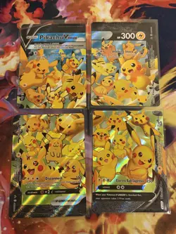 Pokemon Pikachu V-Union Complete Set SWSH139 140 141 142 Near Mint NM - Image 2