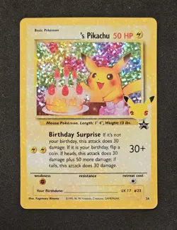 Pokemon TCG Celebrations Classic Collection ______'s Pikachu Holo 24/53 - Image 1