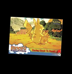Pokemon vintage Pikachu's vacation Racing Cheek to Cheek TOPPS - Image 1