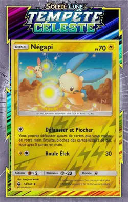 Negapi Reverse - SL07:Tempete Celeste - 54/168 -Carte Pokemon Neuve Francaise - Image 1