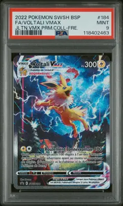 🇫🇷 VOLTALI VMAX ALTERNATIVE PSA 9 - PROMO SWSH184 EB FR Carte Pokemon 🇫🇷 - Image 2