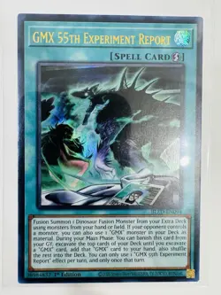 YUGIOH x1 BLZD-EN094 GMX 55TH EXPERIMENT REPORT ULTRA RARE 1st EDITION - Image 1