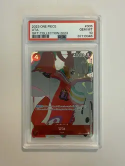 2023 UTA One Piece Card Game Gift Collection 2023 OP01 - 005 PSA 10 GEM MINT - Image 1