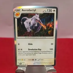 Aerodactyl 142/165 Scarlet & Violet 151 Pokemon Holo Foil Rare Pokemon Card TCG - Image 1
