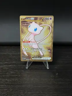 Mew ex - 151 Metal Card 205/165 SV Scarlet & Violet 151 Pokemon Promo Gold - Image 1