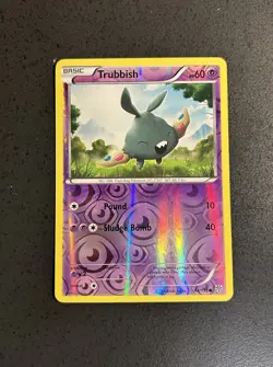Pokemon Trubbish 64/135 Plasma Storm Common Basic Reverse Holo 60 HP TCG Card - Image 1