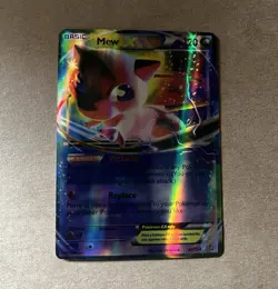 LIGHT PLAYED Pokemon Mew EX Ultra Rare Full Art Holo 46/124 Dragons Exalted Card - Image 1