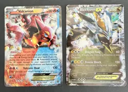 Pokemon TCG Card Lot - Volcanion EX 26/114 & Black Kyurem EX 101/149 LP-MP - Image 1