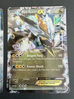 Pokemon TCG Card Lot - Volcanion EX 26/114 & Black Kyurem EX 101/149 LP-MP - Image 2