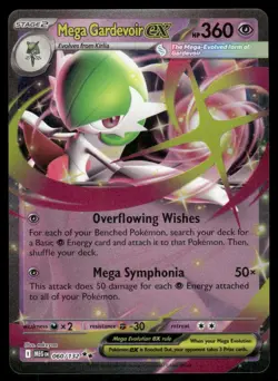 Pokemon Cards Mega Gardevoir ex 060/132 Mega Evolution Double Rare NM *9 - Image 1