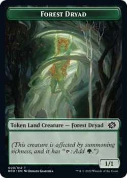 ~ Forest Dryad Token ~ NM ~ The Brothers' War ~ MTG ~ - Image 1