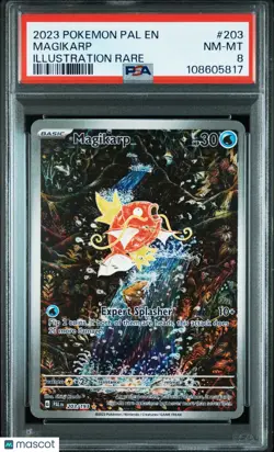 2023 Pokemon Pal EN-Paldea Evolved Magikarp Illustration Rare PSA 8 203/193 - Image 1