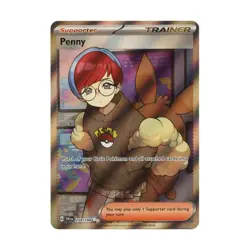 Pokemon Card - Penny Scarlet & Violet Base Set 239/198 Ultra Rare Full Art Holo - Image 1
